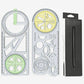 Multifunctional geometry drawing ruler