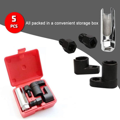 ⏳Limited-time 50% off⏰Automotive O2 Sensor Offset Socket & Thread Chaser 5 PCS Set🚗🔧