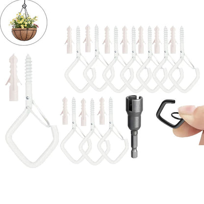 🛠️50% OFF NOW! 🔒 20Pcs Square Snap Clips Hooks – Secure Lock, Versatile & Durable for Bonsai, Lights & Decor ✨