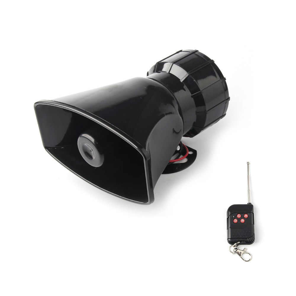 Car horn with microphone
