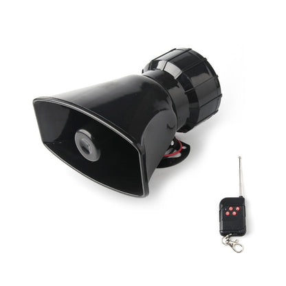 Car horn with microphone