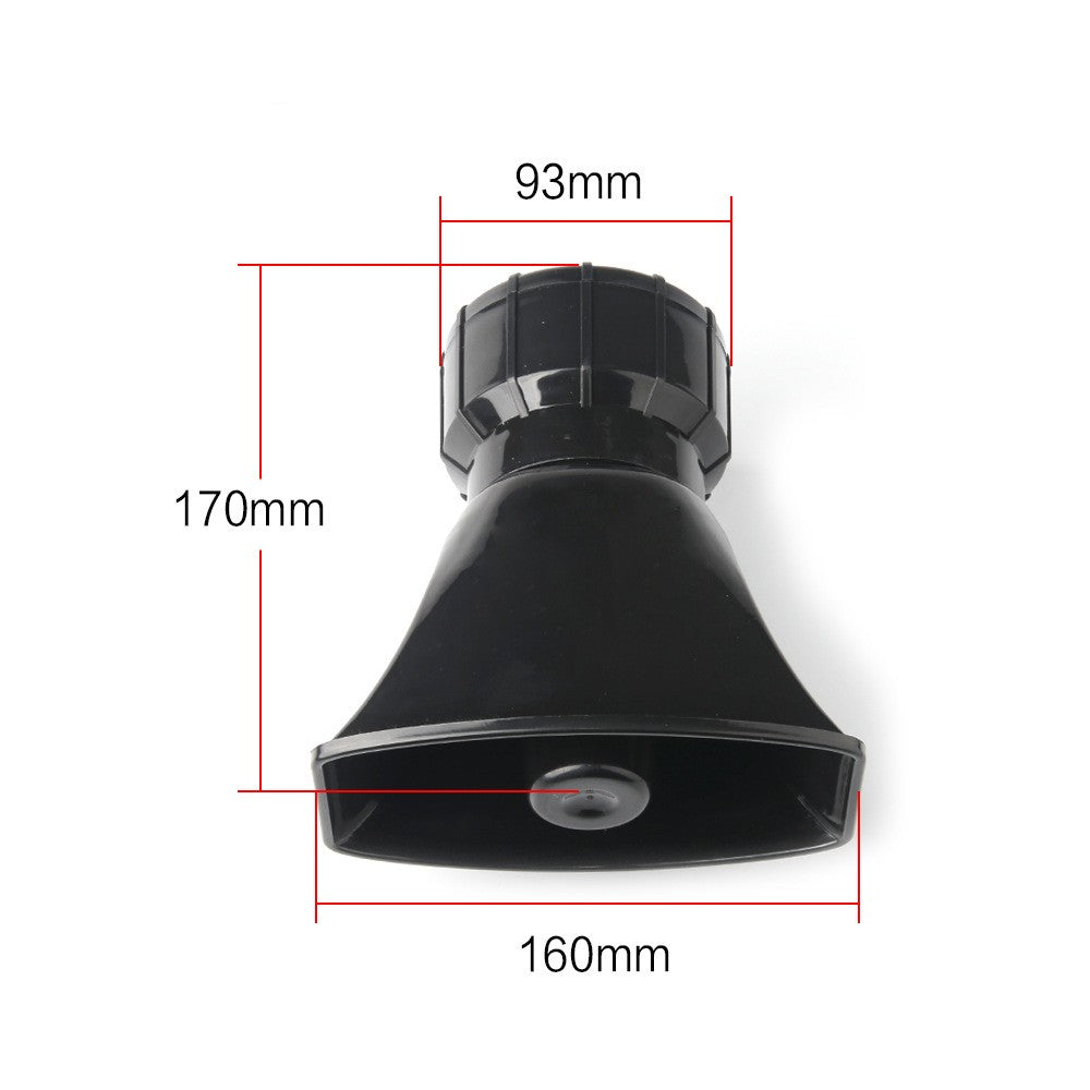 Car horn with microphone