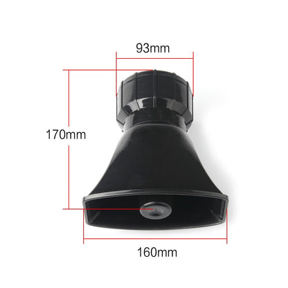 Car horn with microphone