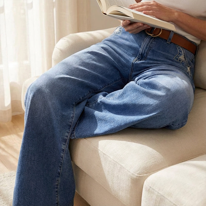 ⏳Limited-time 50% off⏰Women's Vintage High-Waist Wide-Leg Jeans👖