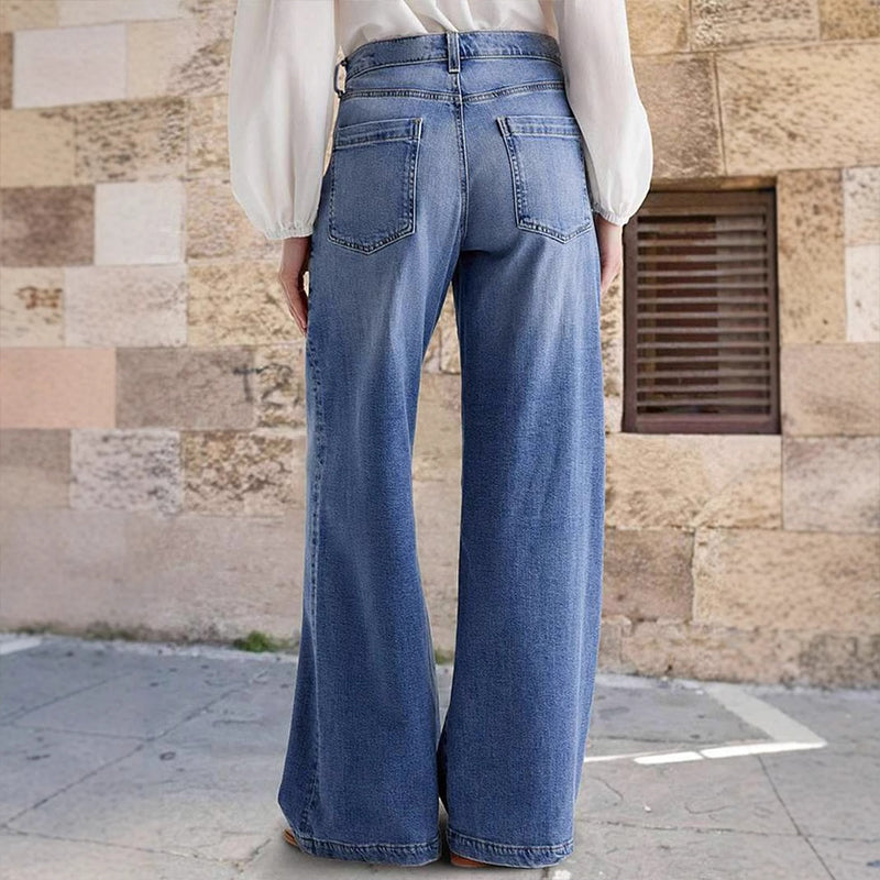 ⏳Limited-time 50% off⏰Women's Vintage High-Waist Wide-Leg Jeans👖