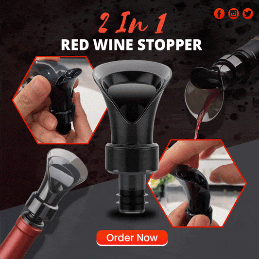 🍷 50% OFF NOW! 🧪 2-in-1 Wine Saver – Vacuum Pump & Sealer, Preserves Freshness & Aroma ✨