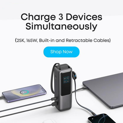 ✈️Free shipping✈️🔥Portable Charger with Built-in Cable⚡