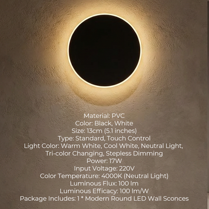 50% OFF!! 🌟Modern Round LED Wall Sconces