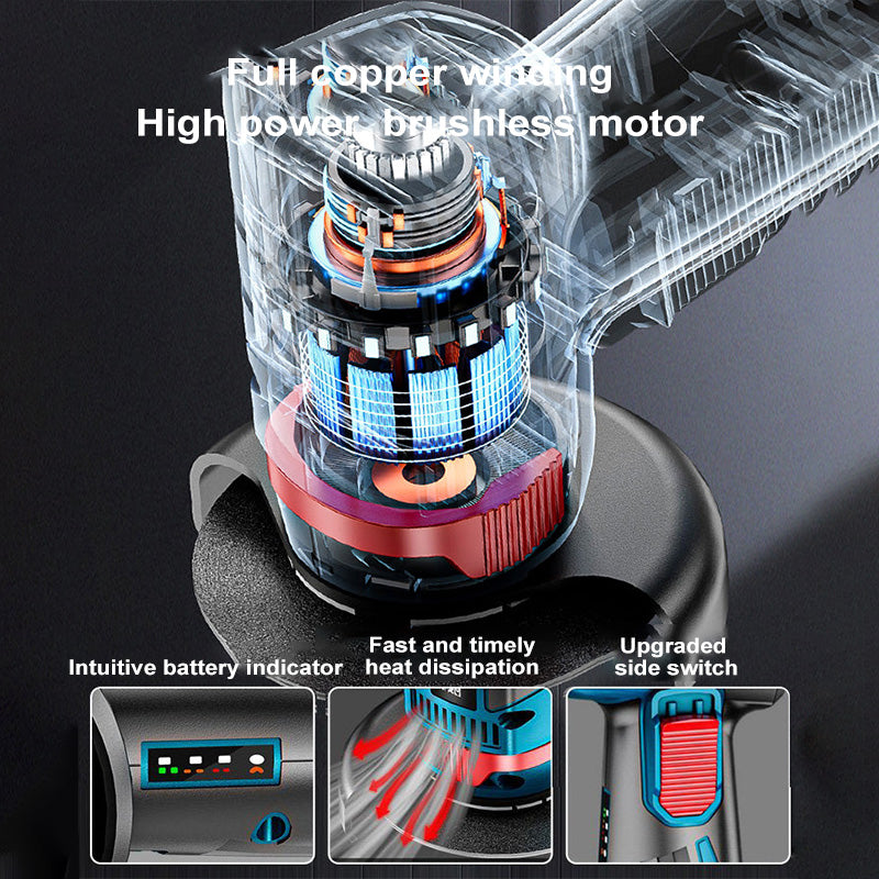 【FREE SHIPPING】Mini Angle Grinder Without Brushes