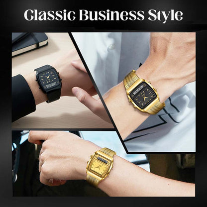 ⌚ 60% OFF NOW! ✨ Retro Style Square Face Multifunction Watch – Chronograph, Date Display & Classic Design 🕰️