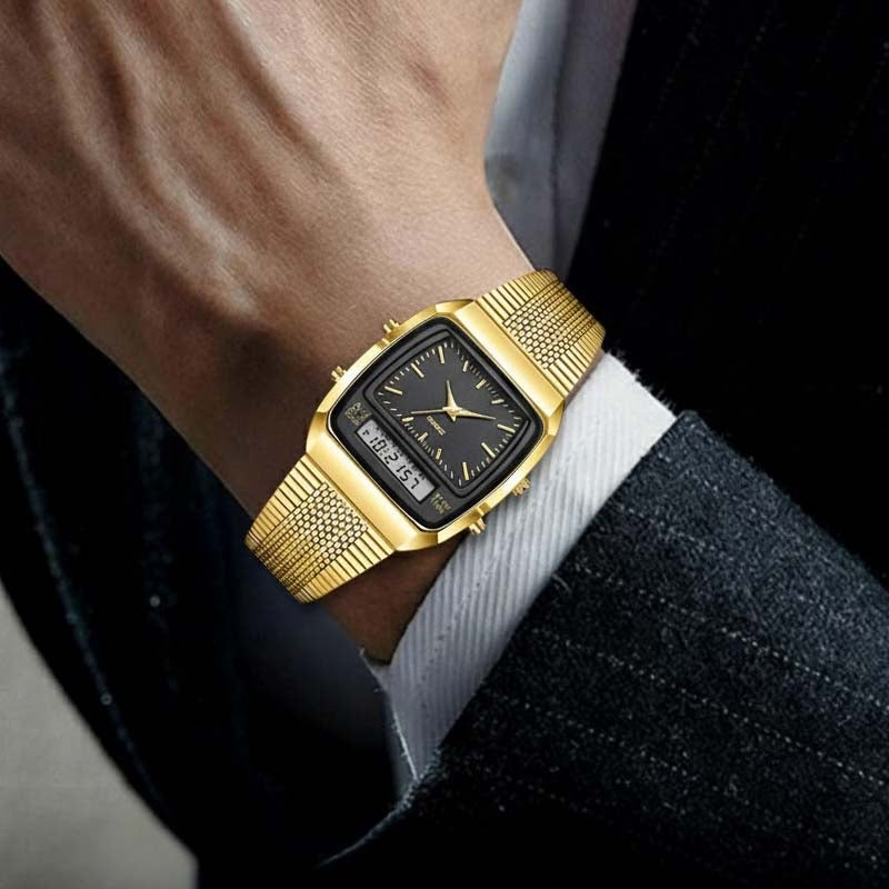 ⌚ 60% OFF NOW! ✨ Retro Style Square Face Multifunction Watch – Chronograph, Date Display & Classic Design 🕰️