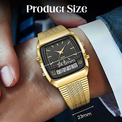 ⌚ 60% OFF NOW! ✨ Retro Style Square Face Multifunction Watch – Chronograph, Date Display & Classic Design 🕰️