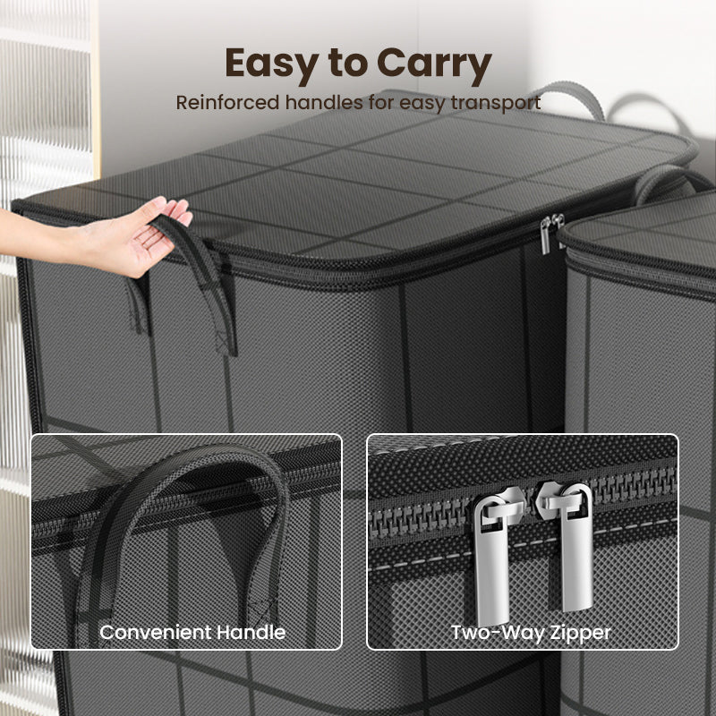 🗄️Limited Time Offer $15.99! 🛏️Large Capacity Dust-Proof Bedding Storage Bag, Heavy Duty Foldable Comforter Clothes Organizer with Handles