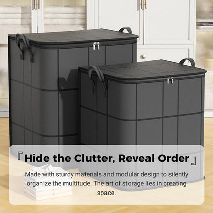 🗄️Limited Time Offer $15.99! 🛏️Large Capacity Dust-Proof Bedding Storage Bag, Heavy Duty Foldable Comforter Clothes Organizer with Handles