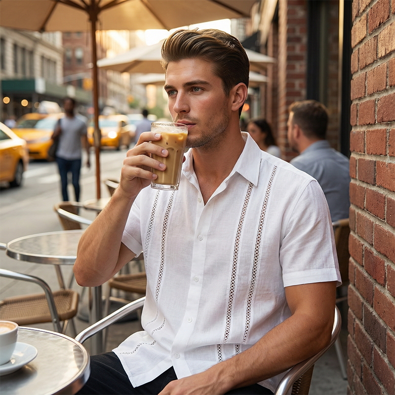 💐50% OFF ! Men's Button-Down Shirt – Breathable & Quick-Dry 🏃💨