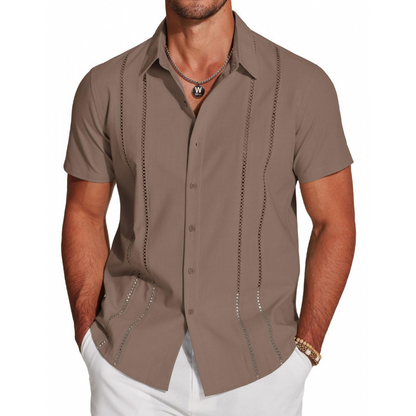 💐50% OFF ! Men's Button-Down Shirt – Breathable & Quick-Dry 🏃💨