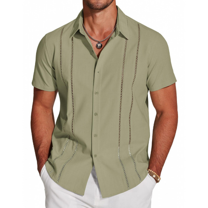 💐50% OFF ! Men's Button-Down Shirt – Breathable & Quick-Dry 🏃💨