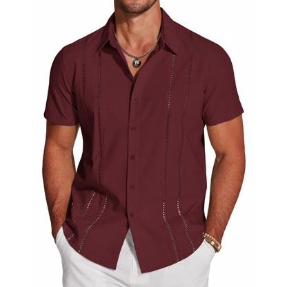 💐50% OFF ! Men's Button-Down Shirt – Breathable & Quick-Dry 🏃💨