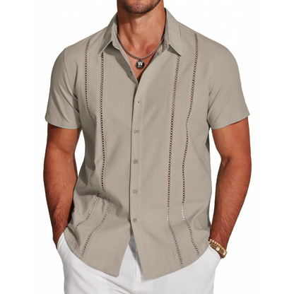 💐50% OFF ! Men's Button-Down Shirt – Breathable & Quick-Dry 🏃💨