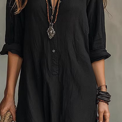 🔥Hot Deals-Casual Loose Fit Maxi Dress with Front Slit