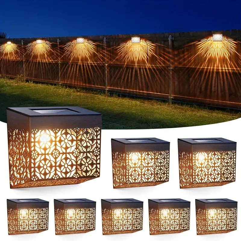 💡 50% OFF NOW! ☀️ Solar Powered LED Hollow Wall Light – Decorative, Auto On/Off & Weatherproof for Pathway & Yard 🏡