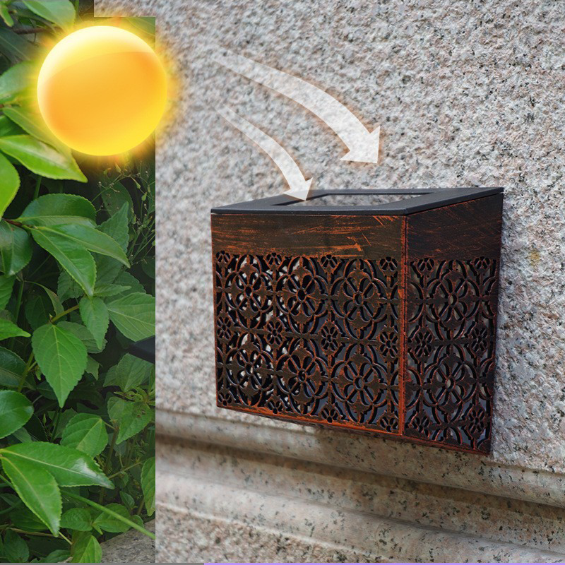 💡 50% OFF NOW! ☀️ Solar Powered LED Hollow Wall Light – Decorative, Auto On/Off & Weatherproof for Pathway & Yard 🏡