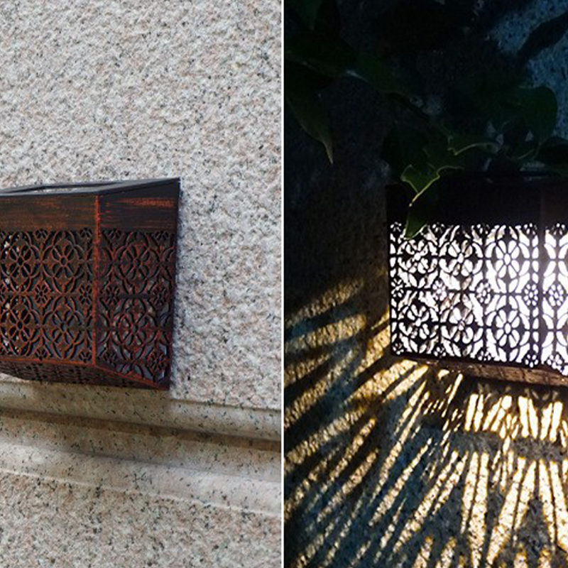💡 50% OFF NOW! ☀️ Solar Powered LED Hollow Wall Light – Decorative, Auto On/Off & Weatherproof for Pathway & Yard 🏡