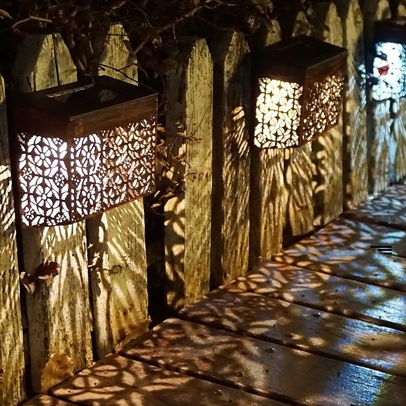 💡 50% OFF NOW! ☀️ Solar Powered LED Hollow Wall Light – Decorative, Auto On/Off & Weatherproof for Pathway & Yard 🏡