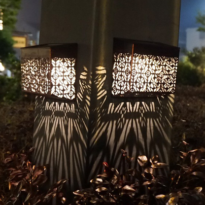 💡 50% OFF NOW! ☀️ Solar Powered LED Hollow Wall Light – Decorative, Auto On/Off & Weatherproof for Pathway & Yard 🏡