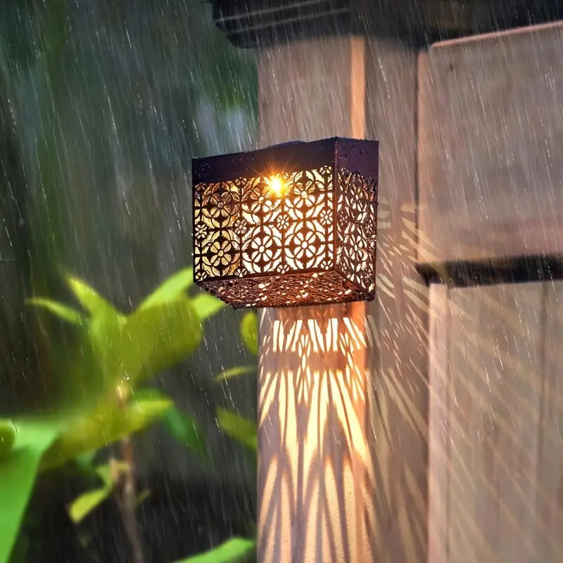 💡 50% OFF NOW! ☀️ Solar Powered LED Hollow Wall Light – Decorative, Auto On/Off & Weatherproof for Pathway & Yard 🏡