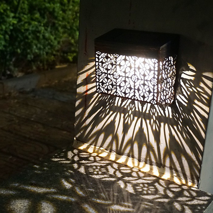 💡 50% OFF NOW! ☀️ Solar Powered LED Hollow Wall Light – Decorative, Auto On/Off & Weatherproof for Pathway & Yard 🏡