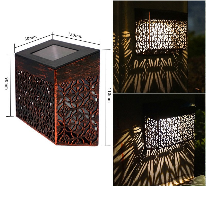 💡 50% OFF NOW! ☀️ Solar Powered LED Hollow Wall Light – Decorative, Auto On/Off & Weatherproof for Pathway & Yard 🏡