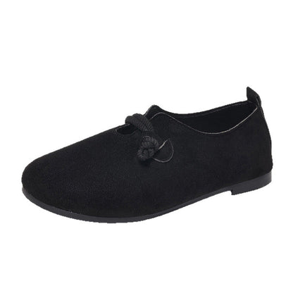🥿 50% OFF NOW! 🎀 Comfortable Slip-On Faux Suede Flats – Easy On/Off, Roomy Round Toe & Timeless Colors 💫