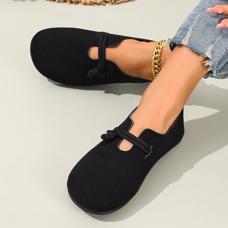 🥿 50% OFF NOW! 🎀 Comfortable Slip-On Faux Suede Flats – Easy On/Off, Roomy Round Toe & Timeless Colors 💫