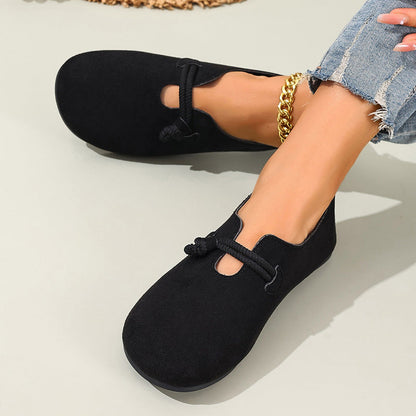 🥿 50% OFF NOW! 🎀 Comfortable Slip-On Faux Suede Flats – Easy On/Off, Roomy Round Toe & Timeless Colors 💫