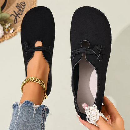 🥿 50% OFF NOW! 🎀 Comfortable Slip-On Faux Suede Flats – Easy On/Off, Roomy Round Toe & Timeless Colors 💫