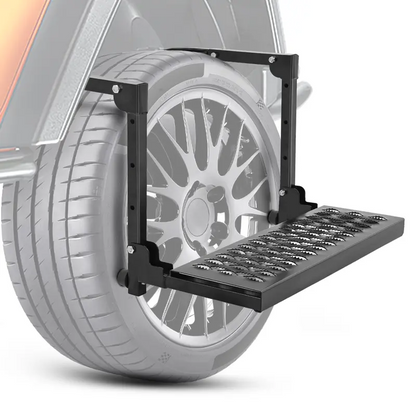 🚗Heavy-Duty Folding Tire Step for Roof Access