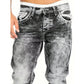 Men's Fashion Creative Stretch Denim Jeans,Minimalist Style Suitable For Summer, Emo Style