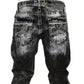 Men's Fashion Creative Stretch Denim Jeans,Minimalist Style Suitable For Summer, Emo Style
