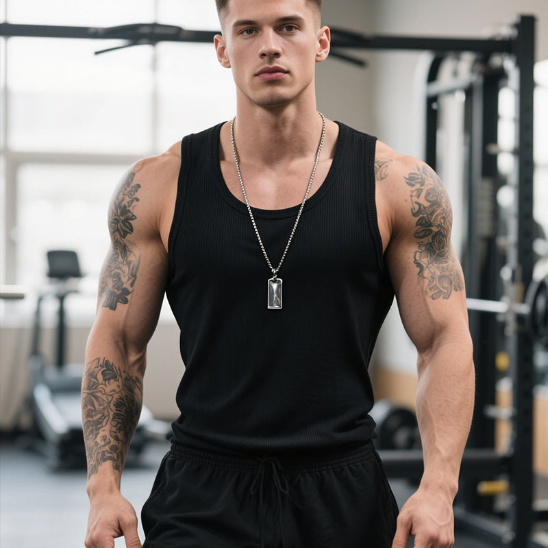 💪 50% OFF NOW! 🏋️‍♂️ Men's Cotton Fitness Tank Top – Muscle-Defining Comfort & Breathability ☁️🔥