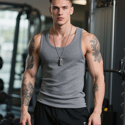 💪 50% OFF NOW! 🏋️‍♂️ Men's Cotton Fitness Tank Top – Muscle-Defining Comfort & Breathability ☁️🔥