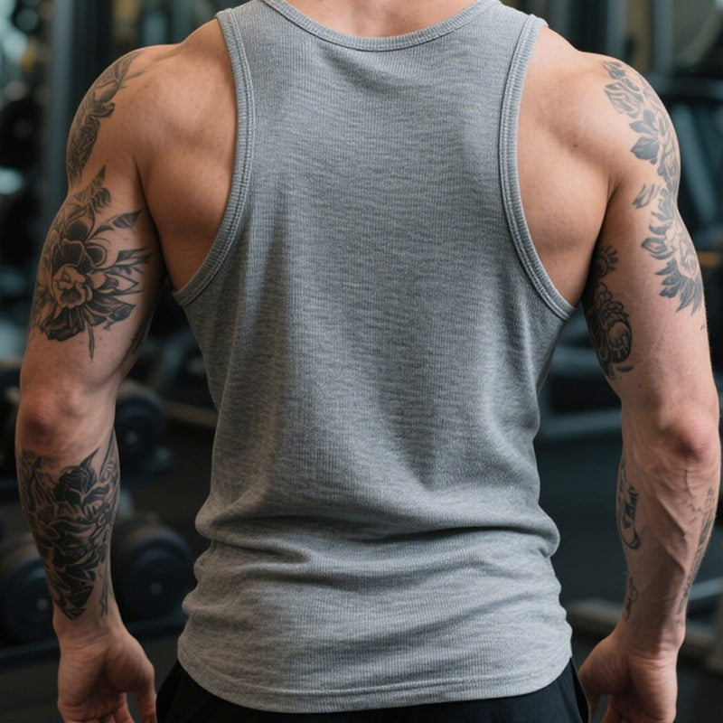 💪 50% OFF NOW! 🏋️‍♂️ Men's Cotton Fitness Tank Top – Muscle-Defining Comfort & Breathability ☁️🔥