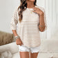 Women's Striped Relaxed Fit T-Shirt
