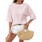 Women's Striped Relaxed Fit T-Shirt