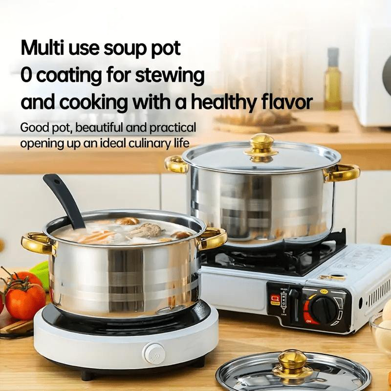🍳 60% OFF  & FREE SHIPPING NOW !🔥 5-Piece Stainless Steel Cookware Set with Glass Lids – Durable, Even Heat Distribution & Elegant Design ✨