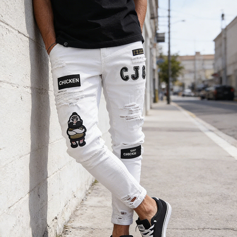 Last Day – Special Price! ⏰✨Men's Ripped Skinny Jeans