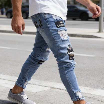 Last Day – Special Price! ⏰✨Men's Ripped Skinny Jeans