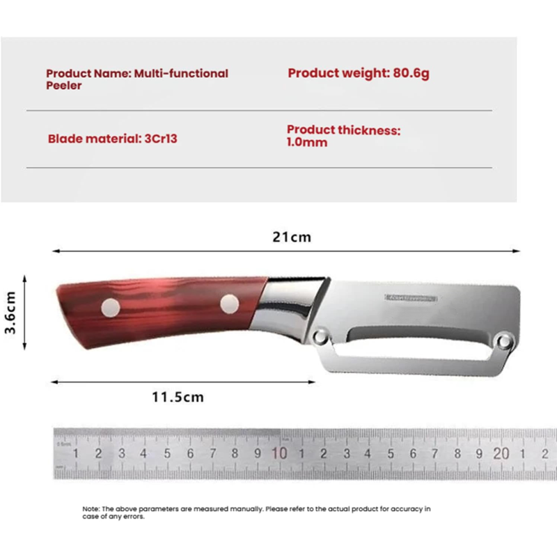 🥕 BUY 1 GET 1 FREE! 🎁 Multi-functional Kitchen Peeler – Sharp Stainless Steel Blade, Ergonomic Handle & Swiveling Dual-Action ✨