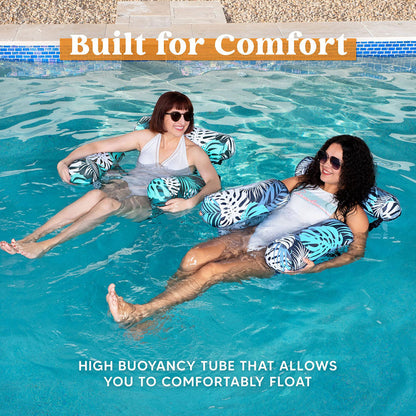 💎 -50% ON INFLATABLE POOL FLOATING CHAIR! 💎 Tropical Leaf Design, Ultra-Lightweight & Puncture-Resistant PVC ✨