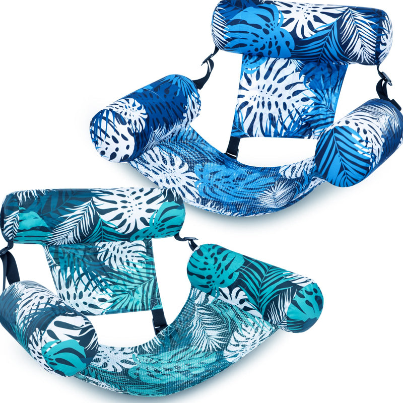 💎 -50% ON INFLATABLE POOL FLOATING CHAIR! 💎 Tropical Leaf Design, Ultra-Lightweight & Puncture-Resistant PVC ✨